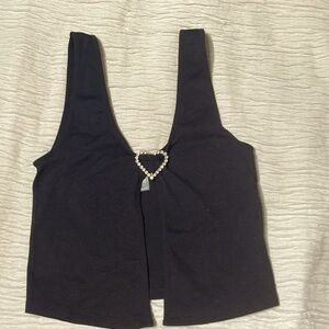 Black crop top